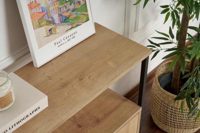 Nordure Solace Consola Roble y Negro